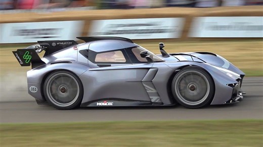 Tiny electric hypercar launches like a rocket