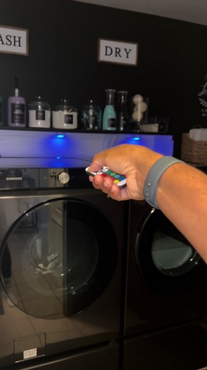 Laundry Room Transformation: New Washer, Dryer, and Black Paint!