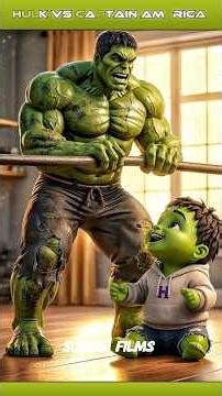 Hulk vs Captain America 😱 Lekin Aage Jo Hua Woh Dil Tod Dega #shorts #hulk #ai