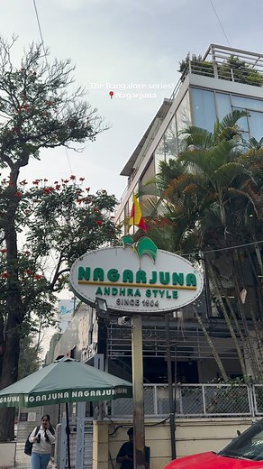 Krittika on Instagram: "Its the Bangalore seriessss (kri and bau in blr) Its Nagarjuna guys, the very hyped biryani place in all of blr but i think its all worth the hype. Loved the andhra style mutton biryani there, we also tried the South Indian chicken which was kinda mid. I’ll come for the biryani againnn😭❤️"