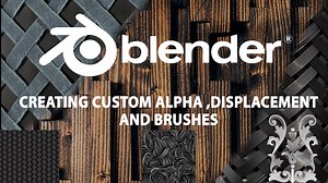 Creating custom alphas,brushes, height, displacement and masks in Blender 2.8