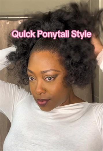 Quick and Cute Drawstring Ponytail Tutorial