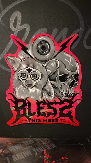 🙏BLESS THIS MESS🙏 Mixed media on wood • • • • • #fyp #artcollector #fortworth #dfw #blessthismess