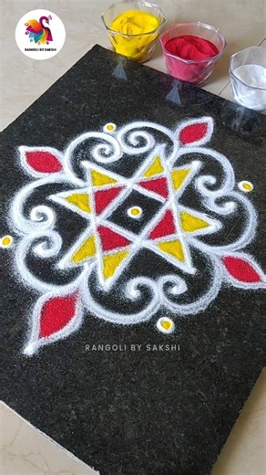Simple Daily Use Rangoli 🌼 ✨ #shorts #rangoli #youtube #trending #kolam #artist #muggulu