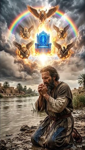 What Does God's Glory Look Like? ✨👑 | Revelation 4:2–3 | Ezekiel 1:26–28 Bible Story #shorts