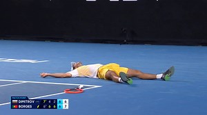MATCH POINT: N. Borges def. G. Dimitrov; Australian Open 3R