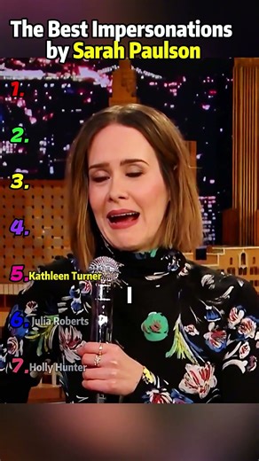 The Best Impersonations by Sarah Paulson #usa #funny #celebrity