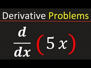 What is the Derivative of 5x?