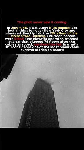 The 1945 Empire State Building Plane Crash You Didn't Know #history #nyc