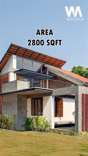 Epic 2800 sqft House | Transposed Courtyard |#shorts #whyarch #architecture #homedesign