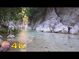 4K Canyon of sacred Acheron river - Relaxing nature sounds - Φαράγγι ποταμού Αχέροντα