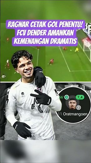 Ragnar Scores the Decisive Goal! FCV Dender Secures Dramatic Victory #ragnaroratmangoen