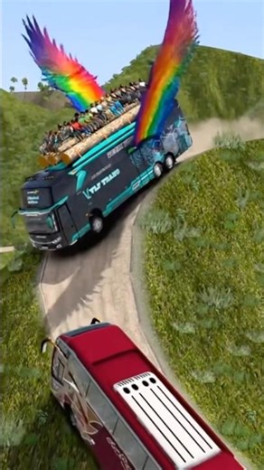Flying bus 🚌 ETS2 #automobile #truckdriver