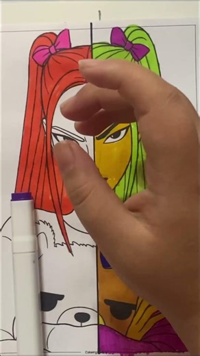 Random Color Mira 🎨💥 ASMR Coloring Part 2 #shorts