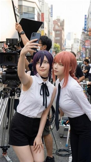 Behind the Scenes of the Chainsaw Man Filming Set by Reze