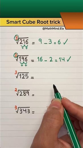 Smart Cube Root Trick | Solve Roots in Seconds! #mathmind #maths #mathstricks #education #shorts