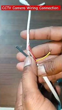 #shorts | CCTV camera wire connection wiring #shortsvideo ‪@AmitsainiElectrician‬