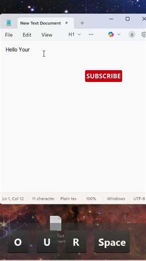 Show Keystrokes in Bigger Size on display Windows 11