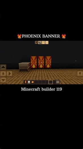 How to make a phoenix 🐦‍🔥 banner in Minecraft #sorts