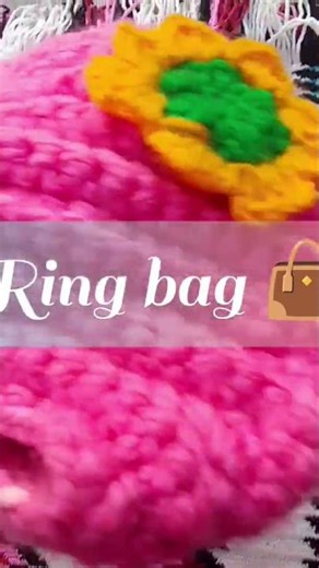 woollen ring bag 👜 #radheradhe #shorts