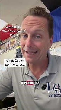 6.4 APUSH - The “New South” #apush #americanhistory