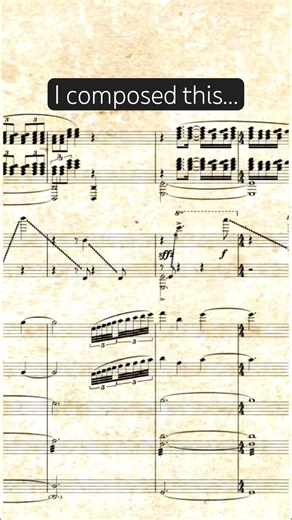 I composed this for piano and orchestra…