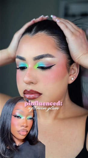 soft neon glam 🌈 #makeup #makeuptutorial #beauty #beautycreator