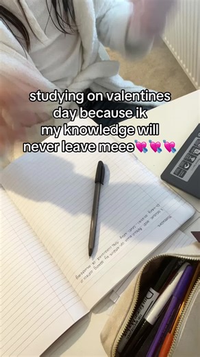 Studying on Valentine's Day: A Commitment to Knowledge