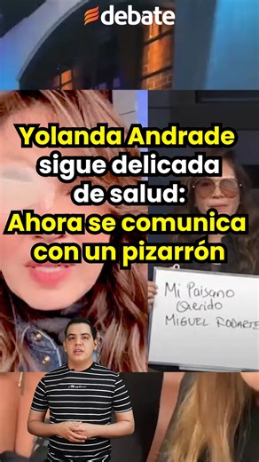 Yolanda Andrade otra vez volvió a preocupar a sus fans al aparecer afónica y con un pizarrón en mano en el programa de Montse&Joe. | Debate