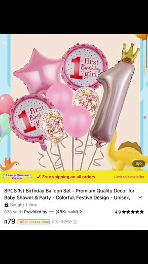 Here are the items I used for Baby Shale’s photoshoot setup. It only costs me R375 for deco and R430 for the dress and hair accessories. My TEMU order was 1.6k and I paid R365 for customs. Do the maths and see if it’s worth it or not☺️ Baby Shale🦄 . . . . . #girlmom #babylove #babytiktok #fyp #babyinfluencer #babyfever #babyshale #Moms #foryoupage #babycute #viral #cute #augustbaby #2023baby #babyfever #csectionbaby #sweetbaby #babiesoftiktok #tiktoksouthafrica #babytok #babyinfluencer #SAMA28 