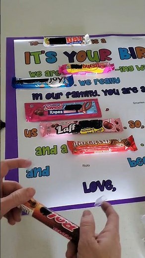 How to make a Birthday Candy Bar Poster