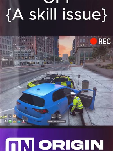 When you get mugged off by PD. [A skill issue] Origin Network rp #originnetwork #gta #gta5 #gtarp #skillissue #roleplay