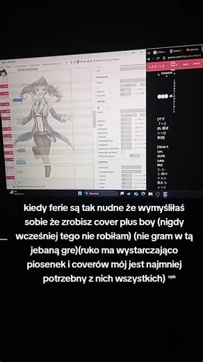 jak macie jakieś rady albo fajne tuto to chętnie ich wysłucham bo nie umiem grać w tą jebaną gre (umiem tylko dodać muzykę ,utauloida i ten new part nic więcej😔) #yokuneruko #openutau #fyp #viral #pomóżcie