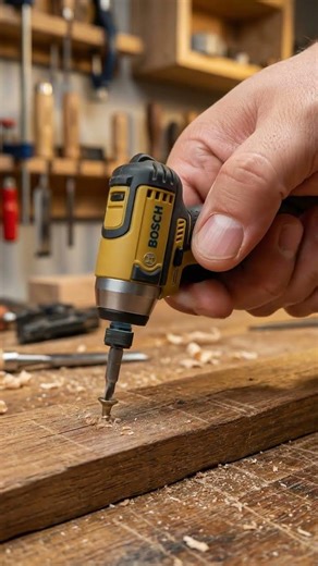 World's Smallest Bosch Impact Driver! ⚡🔩 #minitools #woodworking #minigearLab