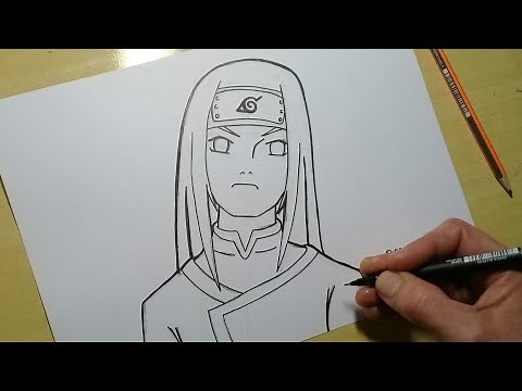 TUTORIAL HOW TO DRAW NEJI HYUGA from NARUTO step by step