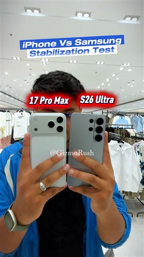 Samsung S26 Ultra Horizontal Lock Vs iPhone 17 Pro Max Action Mode