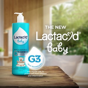 Help protect your baby with G3 Milk Technology in a fresh new packaging! Lactacyd Baby. New look. Still powered with G3 Milk Technology. MAT-PH-2300098 / Ver 1.0 / DA 01-2023 / DM 01-2023 Opella Healthcare Philippines Inc. | Lactacyd Baby PH