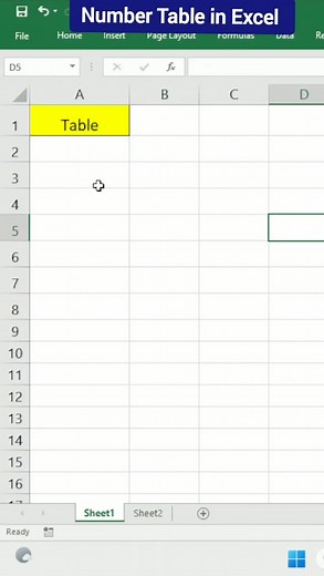 19K views · 192 reactions | Number Table in Excel ll Excel Tips #reels #fbreels | Computer Tech | Facebook