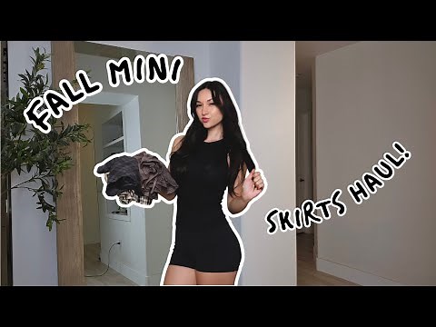 HAUL VIDEO:|| FALL MINI SKIRTS HAUL!