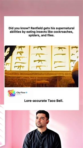 Did you know? Renfield gets his supernatural abilities by eating insects like cockroaches