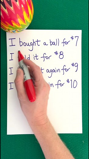 166K views · 519 reactions | Solve this simple math riddle by adding and subtracting the sale of a toy ball. | The Gooch | Facebook