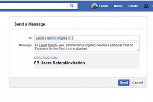 FB Group Post Users Referals/Invitation Button