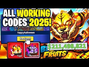 *NEW* ALL WORKING CODES FOR BLOX FRUITS IN 2025! ROBLOX BLOX FRUITS CODES