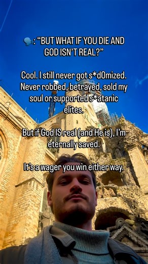 Luca on Instagram: "Pascal’s Wager: from Blaise Pascal’s *Pensées* (1670). God exists or not? you must bet. Bet on Him = tiny risk, infinite reward. Bet against = infinite loss. Mathematically it makes sense to believe."