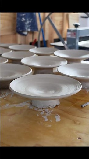 Throwing interesting large plates. #pottery #clay #ceramics #handmade #art