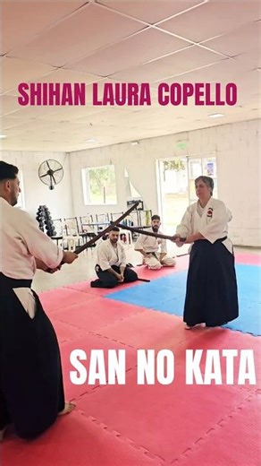 Study of the Bokken Kata No. 3 with Shihan Laura Copello. High-level training.