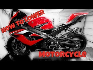 How to lower a motorcycle
