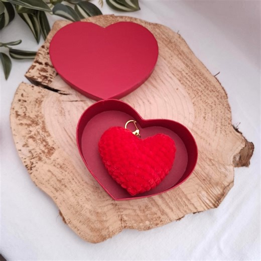 Herz-schlüsselanhänger in Geschenkebox Zum Muttertag / Taschenbaumler / Mama / Geschenkidee / Führerschein / Ersten Wohnung / Häkeln - Etsy