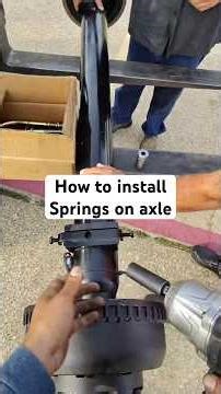 Quick look at how to install leaf springs on trailer axle