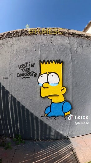 Creating a Sad Bart with Montana Cans